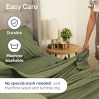 Full XL Bed Sheet Set - 4 Piece Extra Long Extended Full XL Sheets - Soft, Breathable & Cooling - Fits 8” to 16" Mattress w/ Deep Pockets - 54" x 80" - Easy-Fit, Wrinkle & Fade Resistant - Sage Green