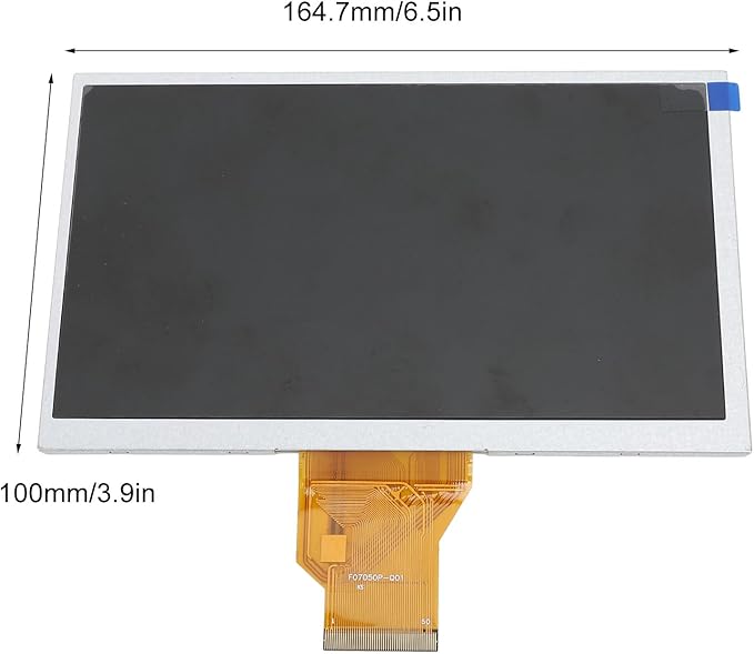 7 Inch LCD Display Module, 800x480 High Resolution Screen Display Module with 50 Pin RGB Interface for Home Appliance, Widely Used in Industrial Control Systems