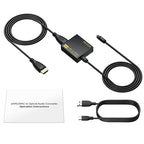 PROZOR eARC/ARC to Optical Audio Extractor, Enhanced eARC Audio Converter Supports Dolby/DTS 5.1, 192KHz HDMI eARC/ARC to Optical Toslink Adapter for TV to Soundbar Amplifier Home Theater
