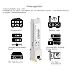 OPSTRAN 10/100/1000BASE-T SFP SGMII Copper Transceiver Module Compatible with Juniper Networks EX-SFP-1GE-T RJ45 100m Cat5e/6