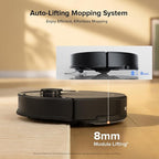 roborock Q10 S5 Robot Vacuum and Mop Cleaner, 10000Pa HyperForce Suction, Dual Anti-Tangle System, Auto-Lifting Mop, ReactiveTech Obstacle Avoidance, App Control, for Pet Hair and Carpet, Black