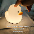LEDHOLYT Kids Night Light - Cute Silicone Duck Nursery Lamp for Baby and Toddler, Animal Squishy Lamp for Bedroom, Boys and Girls Gift