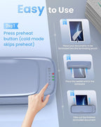 13 Inch Laminator Machine 11x17 with Laminating Sheets Personal Laminator for Teachers, 60S Warm Up Cold Thermal Lamination Machine for Home Office, A3 Laminating Machine Portable Paper Laminate Kit