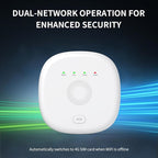 Home Security System 9-Piece Work with Alexa & Google No Monthly Fees,WiFi+4G Mobile App Control with Instant Alerts and Auto Alarm Dial,Door/Window Sensors+Motion Detectors+Remote,24/7 Monitoring