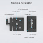 SMALLRIG DSLR and Mirrorless Quick Release Clamp and Plate for Arca Standard