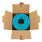 Dripstone CAT6 Ethernet Cable 1000ft Bulk Network LAN Wire 23AWG Solid UTP 550MHz High-Speed Internet Cable Gaming, Streaming, Office, Home Use, Pull Box, Cat6 Bulk, Stable Connectivity - Aqua