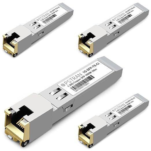 OPSTRAN 1000BASE-T SFP RJ45 Copper Transceiver Module Compatible with Ubiquiti Unifi UF-RJ45-1G 100m Cat5e/6 4 Pack