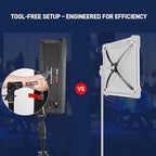 GVM Z200B Flexible LED Light Panel with Bluetooth Control, 200W Photography Light with Zipper Splicable, 2700K-6800K, Ultra-Thin 12"x36" Video Light with Softbox for Studio, Film, Vlog, Photography