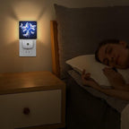 YKJAHSD Butterfly Night Light, Plug into Wall Decor Nightlights for Bedroom, Bathroom, Hallway, Kitchen, with Dusk to Dawn Light Auto Sensors LED Night Lights for Boys Girls Women Men Room Gifts