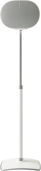 Sanus Height Adjustable Speaker Stand for Sonos Era 300™ - 17" Height Adjustment Sonos Stand Includes Carpet Spikes & Rubber Pads - Easy DIY Install Comes w/All Hardware - White