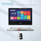 Wired Video Apartment Intercom System,Door Phone Kit,10 Inch Touch Monitor with 1080P HD Doorbell Camera,Supporting Motion Detecting 5 in 1 RFID Card Unlcking for Home Villa (2 Doorbell + 3 Monitor)