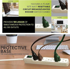 GoGreen Power Inc. (G-16103MIN-2) 6 Outlet Surge Protector, 2FT Cord, White, 2 Pack