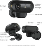 REOLINK Argus 4 Pro Black, 4K Dual-Lens 180° Solar Security Cameras Wireless Outdoor, 8MP ColorX Night Vision for Home Surveillance, 5G/2.4GHz WiFi, AI Detection, No Subscription, Home Hub Compatible