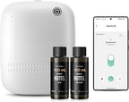 Smart Waterless Essential Oil Diffuser (400 mL Capacity) Hotel Scent Starter Kit with 200mL Fragrance Oil, Up to 2000 sq ft App Control Scent Air Machine with 12V1A Power Adapter, ANW Kit White