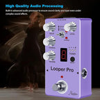 Rowin RE-05 Looper Pro Guitar Multi-Effect Pedals With Looper Delay Chorus Reverb And Tuner On one Pedal True Bypass