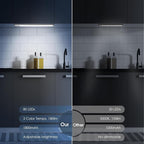 10inch Under Cabinet Lighting with 3 Color Temps, 2 Pack Rechargeable Motion Sensor Light Indoor, 5 Levels Dimmable Magnetic Closet Lights, Wireless Under Counter Lights for Kitchen, Stairs