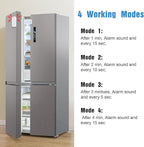 DAYTECH Refrigerator Door Alarm Freezer Door Left Open Alarm with Delay 1/2/3/4 mins Window Door Ajar Alert Fridge Alert 0 to 120 dB for Freezer Home Store Business Office 3 Sets White