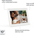 Aura Digital Picture Frame - 10.1" HD Display | Wirecutter's Best Digital Frame | Text Photos Directly to Your Frame from Anywhere | Quick & Easy Setup Over WiFi - Free Aura App | No ads or fees