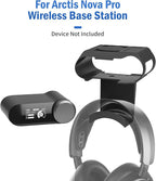 FSNIWEKO Under Desk Headphone Hanger Stand for SteelSeries Arctis Nova Pro Wireless-Arctis Pro Wireless NOVA Magnetic Mount Secretlab Magnus Version,Headphone Holder for Arctis Nova Pro Wireless