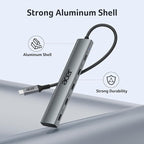 Acer 10 Gbps USB C Hub, USBC Splitter with 4*USB C 3.2 and 100W PD Port, Fast Transfer Type-C Multiport Adapter Compatible with MacBook Pro/M2/M1, iPad, Surface Pro, XPS【No Video Output】