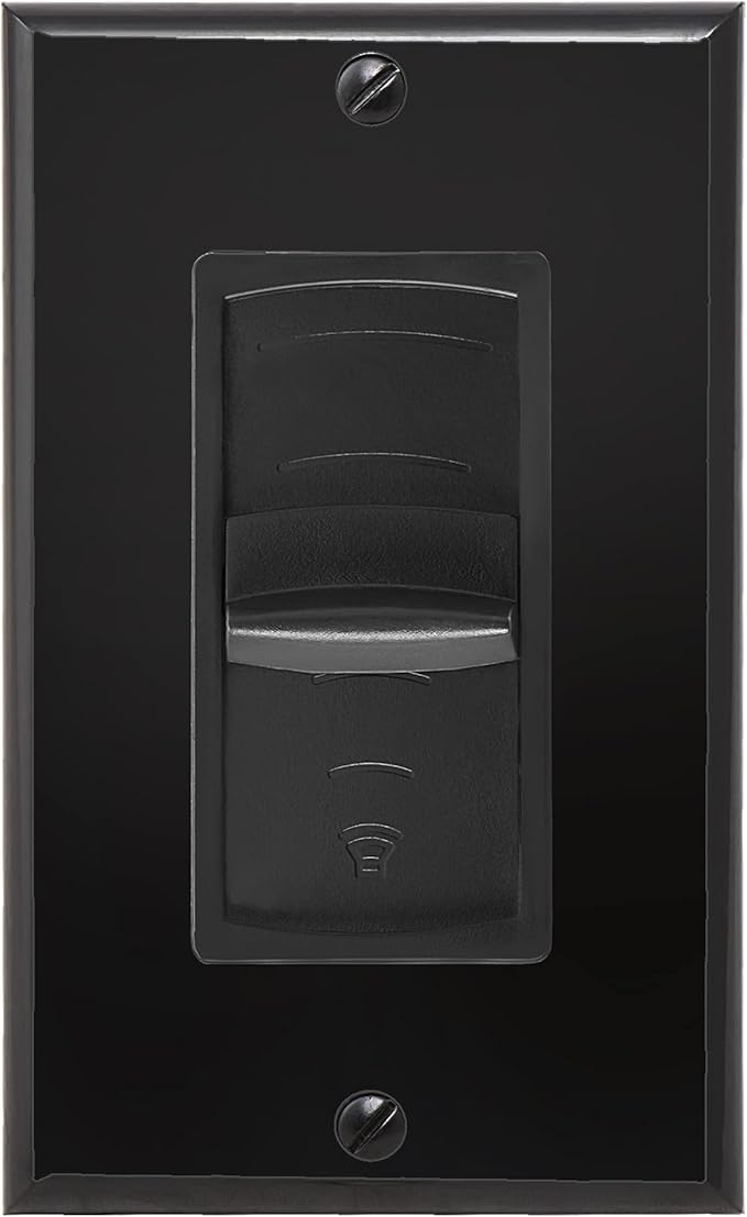 OSD Audio 100W in Wall Volume Control Impedance Matching for Home Speakers, Slider Black VMS100
