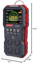 Wintact 4 in 1 Gas Leak Detector, Monitor Multi Gas Alarm Sniffers Combustible, Natural, Methane, Propane, Carbon Monoxide, Hydrogen Sulfide, Oxygen for Home, RV, Sewer