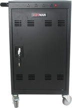 Thetilsy 35 Device Mobile Charging Station for Laptops/Tablets/iPads/Chromebooks,35 Bay Lockable Charging Cabinet with Power Strip for Classroom,School Charging Carts with Casters(Black)