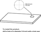 2.5 inch Hole Pop up Outlet for Countertop,20W USB C,4 USB Ports,4 Outlets 15Amp Tamper Resistant Receptacle Flush Mount,Space Saver Recessed Outlet,1875W,ETL Listed