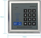 AGPTEK RFID Door Access Control System Kit, Home Security System with 280kg 620LB Electric Magnetic Lock 110-240V AC to 12v DC 3A 36w Power Supply Proximity Door Entry keypad 10 Key Fobs EXIT Button