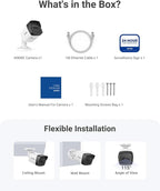ANNKE 3K PoE Security Camera with Mic/Audio Outdoor, 2.8mm Lens (116°FOV), Color Night Vision, IP67 Waterproof, AI Motion Detection, RTSP, Surveillance Bullet Cam with 512GB SD Card Slot