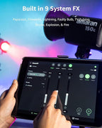 Amaran 300c RGB LED Video Light,Bowen Mount, 2,500K-7,500K CCT with G/M Adjustment, APP Control,Key Light,Studio Light,Photography Lighting (amaran 300c Grey)