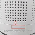 Hiluce Tower Fan,Bladeless Fan for Bedroom,2-in-1 Oscillating Fan 20dB Quiet Cooling Standing Fan with Remote,Touch, LED Display 8 Speeds 9H Timer 32 inch White