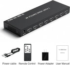 RuiPuo 7Port HDMI Switcher 4K@60Hz 5In 1Out HDMI Selector with IR Remote Supports Full HD 4K/1080P/3D & HDCP2.2 for Switch,Xbox,PS4/PS5,Fire Stick,Roku,Apple TV etc.