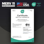 BNX TruFilter 20x20x4 (19.5’’ x 19.5’’ x 3.63‘’ Slim Fit) MERV 11 Air Filter 2-Pack - MADE IN USA - Air Conditioner Furnace Filters HVAC AC Furnace Filters for Dust, Pet, Mold, Pollen MPR 1200 FPR 7