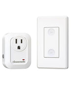 DEWENWILS Remote Control Outlet Wireless Wall Mounted Light Switch, Electrical Plug in On Off Power Switch for Lamps, Fans, Household Appliance, No Wiring, 100 Feet RF Range, Programmable