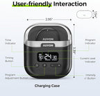 AUVON Wireless 24 Modes TENS Unit Muscle Stimulator for Pain Relief, Smart Rechargeable TENS Machine with Dual Size 6 TENS Pads for Physical Therapy, Pocket-Size TENS Device for Shoulder & Back Pain