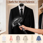 LAKALA Garment Steamer for Clothes, 30-Second Instant Heat-Up, 2.5L Water Tanks, with Pant Clips & Dual Hanger, Powerful Handheld, 4-Stage Adjustable Height, Standing Floor Steamer Wrinkle Remover