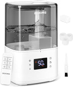 BOXING Warm and Cool Mist Humidifiers for Bedroom Large Room Home,Air Humidifier with Remote,Top Fill Ultrasonic Diffuser Humidifier with humidistat,Quiet Sleep,Timer,Auto Shutoff,BPA-Free,Filter,4.5L