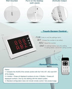 WNKRUN Wireless Calling System Caregiver Pager System 1200+ ft with 1 Display Receiver/Wireless Remote Control /10 Waterproof Call Buttons for Nursing Home Clinic Caregiver
