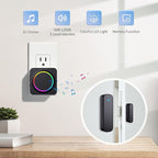 Door Chime, Door Sensor Chime When Door Opens, BITIWEND Door Entry Alarm for Business/Home/Office/Store, 600 FT Range, 32 Chimes 5 Adjustable Volume Door Ringer Alert 2Sensor + 1Receivers Black