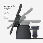 Belkin 2-in-1 Qi2 Wireless Charging Dock 15W Fast Charge iPhone Charger Compatible with iPhone 17, 16, 15, 14, and 13 Series, AirPods, and Other Qi2 Enabled Devices, Includes Power Supply - Black