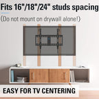 Mounting Dream Tilt TV Wall Mount - Fits 42-70 Inch TVs, Tilt Up to 20 Degrees, VESA 200x100 to 600x400mm, 132 lbs Loading, Fits 16", 18", 24" Studs - MD2165-LK