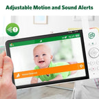 LeapFrog Color Night Vision Video Baby Monitor with 7" HD 1080P, 360° Pan & Tilt, 8X Zoom, Night Light, Humidity & Temperature Sensor, Up to 1000ft Long Range, Secure Transmission: LF920HD