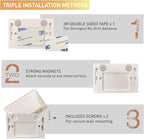 RADIXIUM White 2 Pack Motion Sensor Keyhole Light - Automatic on/Off Infrared LED, Suitable for Front Doors, corridors, Stairs in The Dark | 3-Way Installation（Magnetic Suction、Adhesive and Screw）