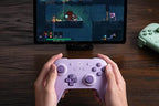8Bitdo Ultimate 2C Hall Effect Joysticks and Hall Triggers Wireless Controller for Windows PC and Android, with Remappable L4/R4 Bumpers, Turbo function & Rumble vibration (Purple)