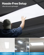 Sunco 48 Pack 2x4 LED Flat Panel Light Drop Ceiling Office Fixture, 7700 LM, Selectable Features, 40W/50W/60W, 4000K/5000K/6000K, Dimmable (0-10V), Dustproof ETL