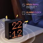Divoom TimeBox Evo -- Pixel Art Bluetooth Speaker with 16x16 LED Display APP Control - Cool Animation Frame & Gaming Room Setup & Bedside Alarm Clock- Black
