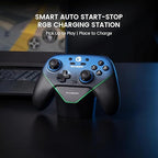 GameSir Super Nova Wireless Gaming Controller for PC/Switch/Switch 2/iOS/Android, 1000Hz Polling Rate, Hall Effect Stick & Trigger, Rubberized Grips, RGB Lighting, 1000mAh - Blue