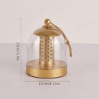 MKLK Camping Lantern, IPX4 Waterproof Touch Control LED Night Light, USB Rechargeable & Long Lasting Battery, Portable Hanging Tent Lamp for Outdoor Camping Hiking Backpacking,Yellow Gold