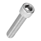 Kozelo 2pcs Socket Head Cap Screws - [M12-1.75 x 55mm] 304 Stainless Steel Allen Socket Drive for Electrical Motor 3D Printing Fan Engine Replacement Use, Silver